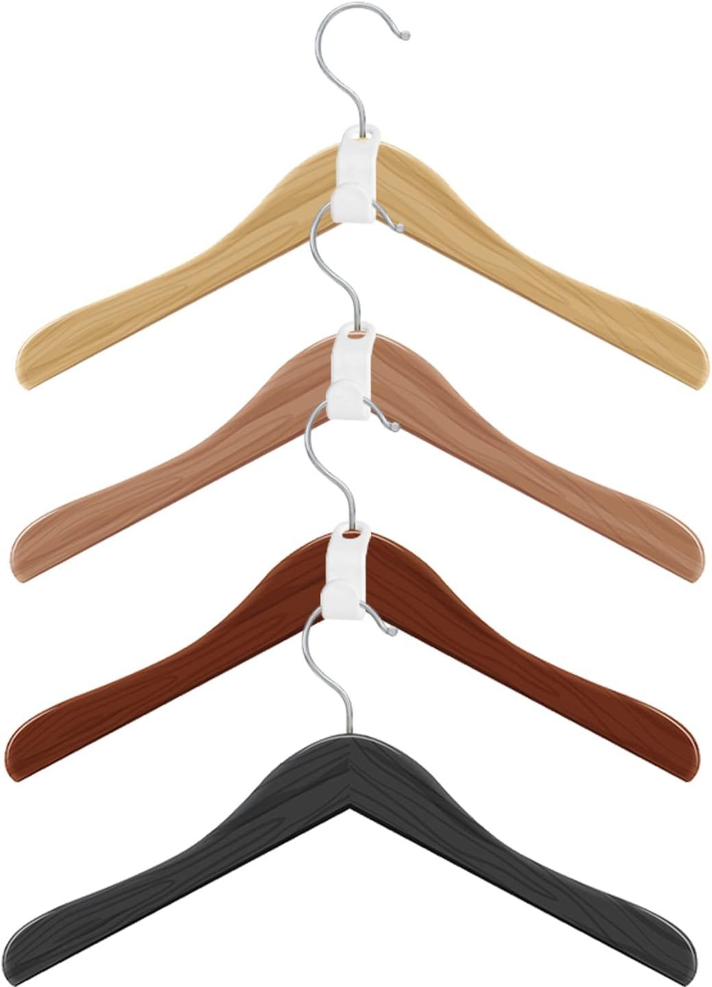 Amazon.com: Hanger Connector Hooks – 100-Pack Clothes Hanger Connector Hooks – Space-Saving H... | Amazon (US)