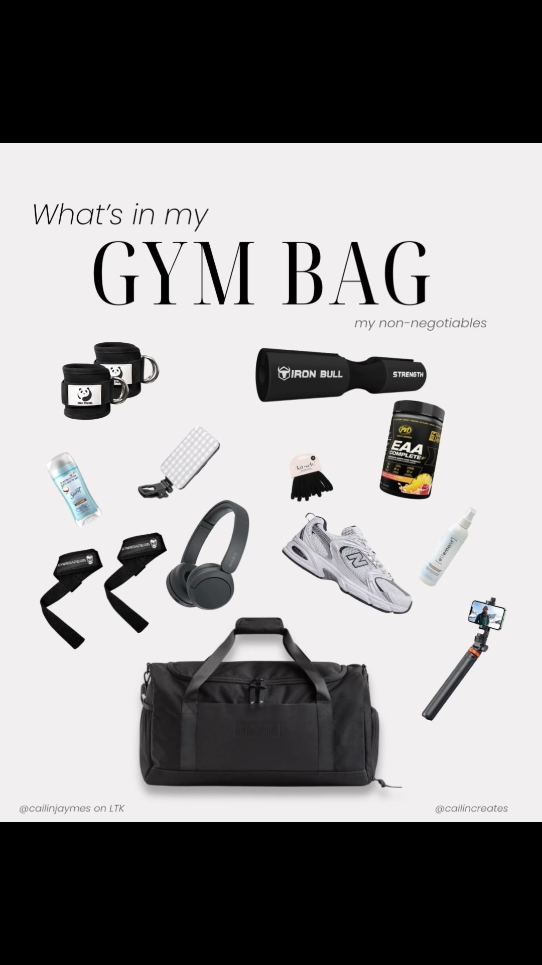 What’s in my gym bag — my non-negotiables 🖤
These are the essentials I bring to every lift: training gear, recovery must-haves, supplements, and the little things that keep me consistent and locked in.
Everything here is linked on my LTK for easy gym prep + no overthinking before workouts.

what’s in my gym bag • gym bag essentials • fitness must haves • lifting essentials • gym accessories • workout essentials • fitness girl gear • bodybuilding prep • gym routine

#LTKhome #LTKstyletip #LTKfitness