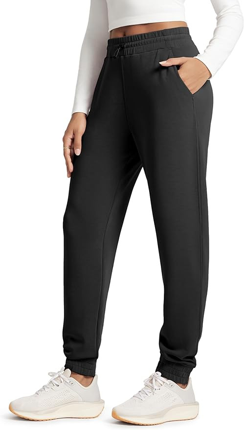 ODODOS Women's Modal Soft Jogger Pants with Pockets Adjustable Shockcord High Waist Sweatpants Ca... | Amazon (US)