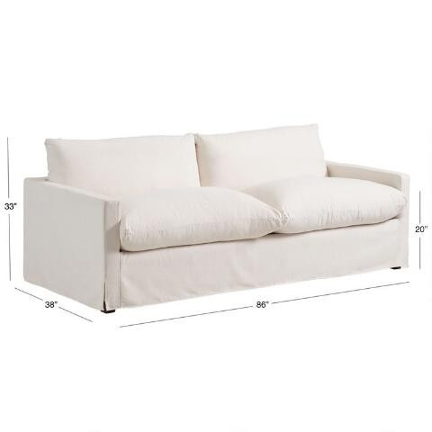 Brynn Feather Filled Sofa | World Market