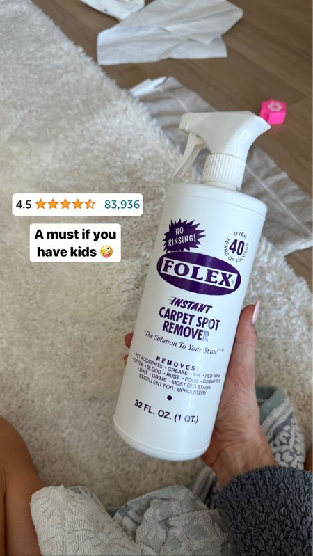 Folex carpet spot cleaner. A must for families with kids 🤣🤪 only $6!!

#LTKhome #LTKfamily #LTKFind