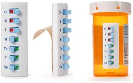 Take-n-Slide Medication Tracker and Reminder~Package of 5 Reusable Pill Trackers | Attach to Your... | Amazon (US)