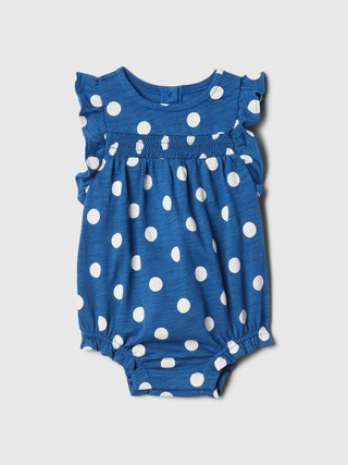 Baby Polka Dot Bubble Shorty One-Piece | Gap (US)