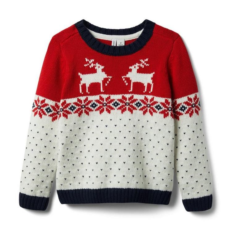 Fair Isle Reindeer Sweater | Janie and Jack