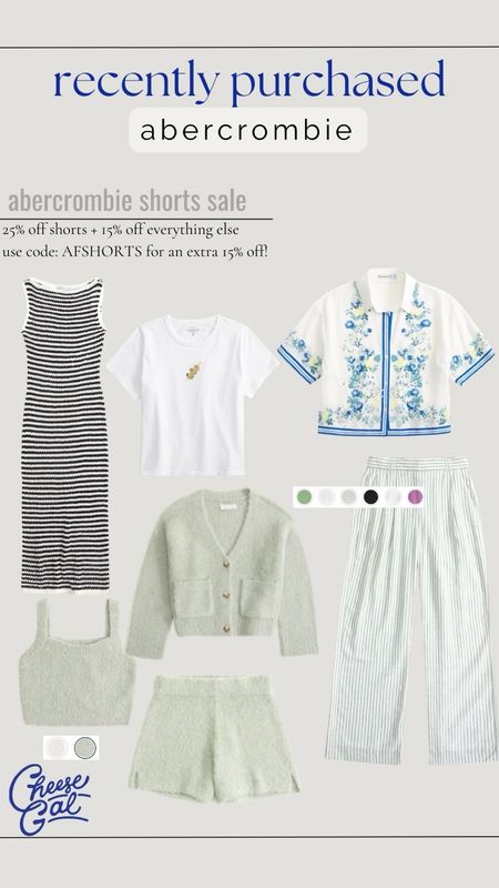 Recently purchased summer outfits from Abercrombie! All Abercrombie shorts are 25% off and everything else is 16% off! Use code: SHORTSAF for an extra 15%! 

#LTKSeasonal #LTKSaleAlert #LTKStyleTip