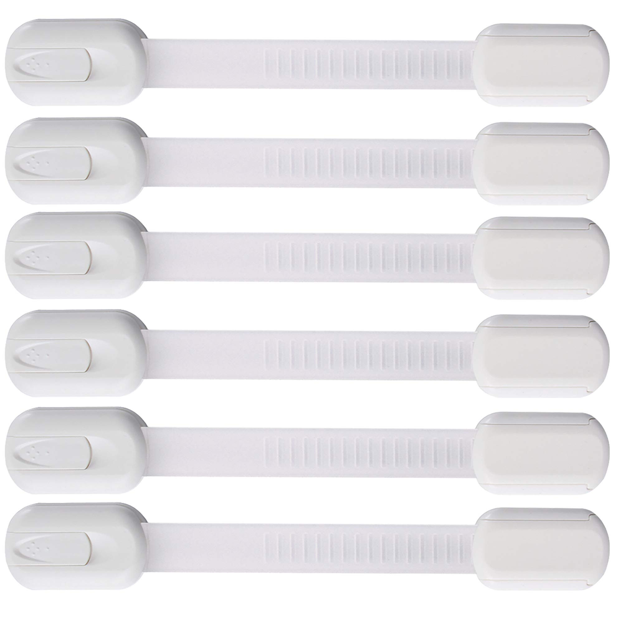 6 Pack Vmaisi Multi-Use Adhesive Straps Locks - Childproofing Baby Proofing Cabinet Latches for D... | Amazon (US)