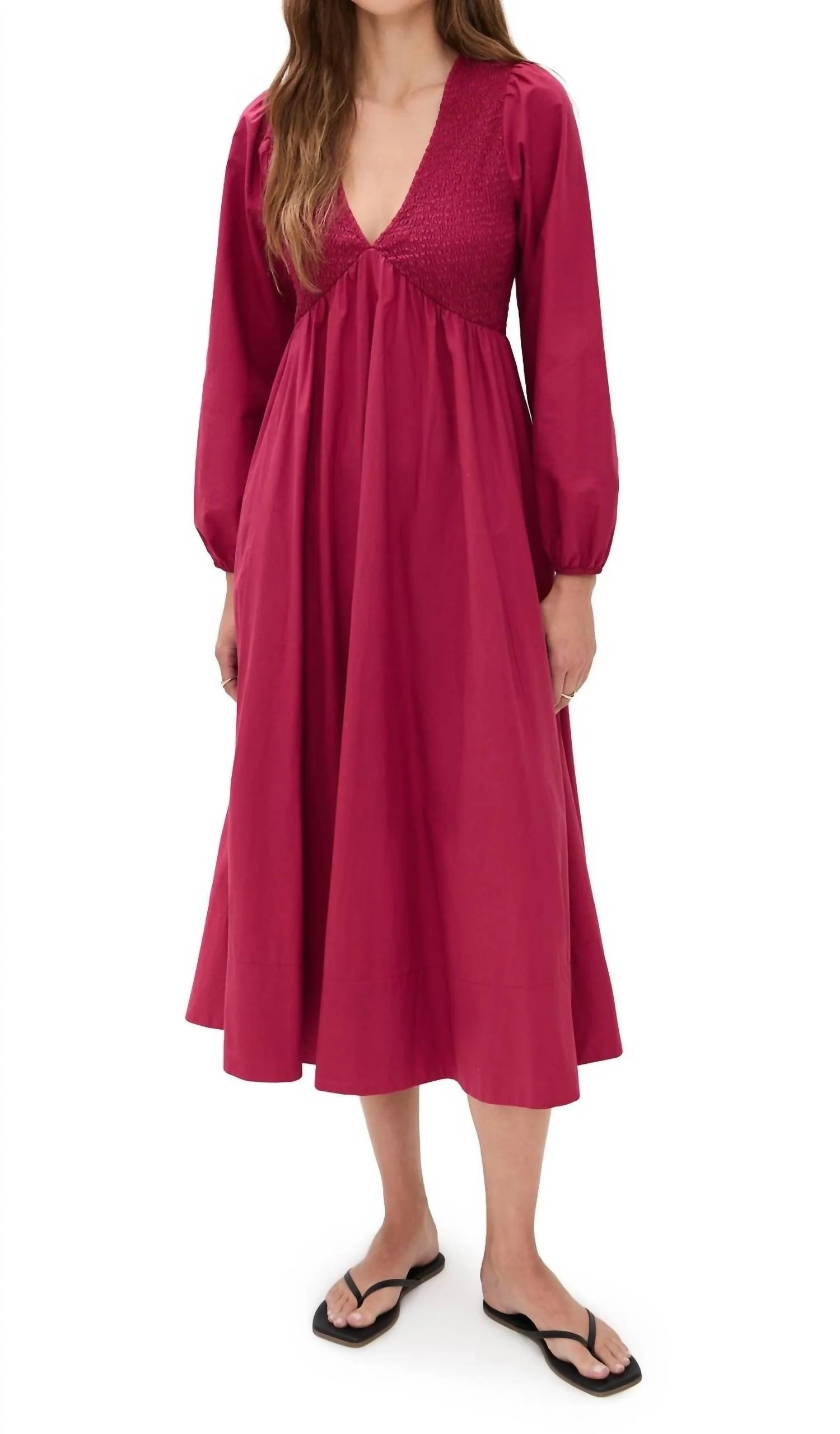 Women's Luella Dress In Mulberry | Shop Simon