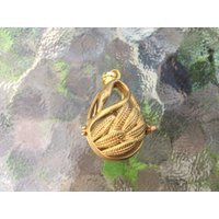 Swan Brass Cage Pendant Stone Diffuser, Bead Holder | 1 3/4 Inch Fit 18mm Bead | Etsy (US)