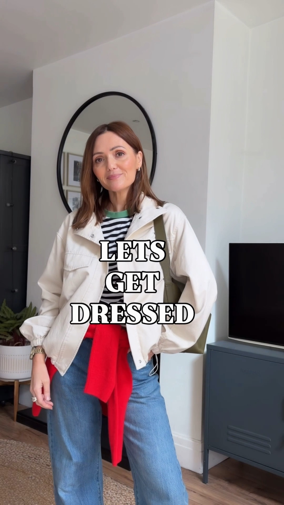 Spring stripes and pops of red! Wearing an 8 in the jacket and a 25w 29l in the jeans (sized down) xx

Stripe top, straight leg jeans, adidas Japan, pop of red, funnel neck jacket, bomber jacket, spring jacket 