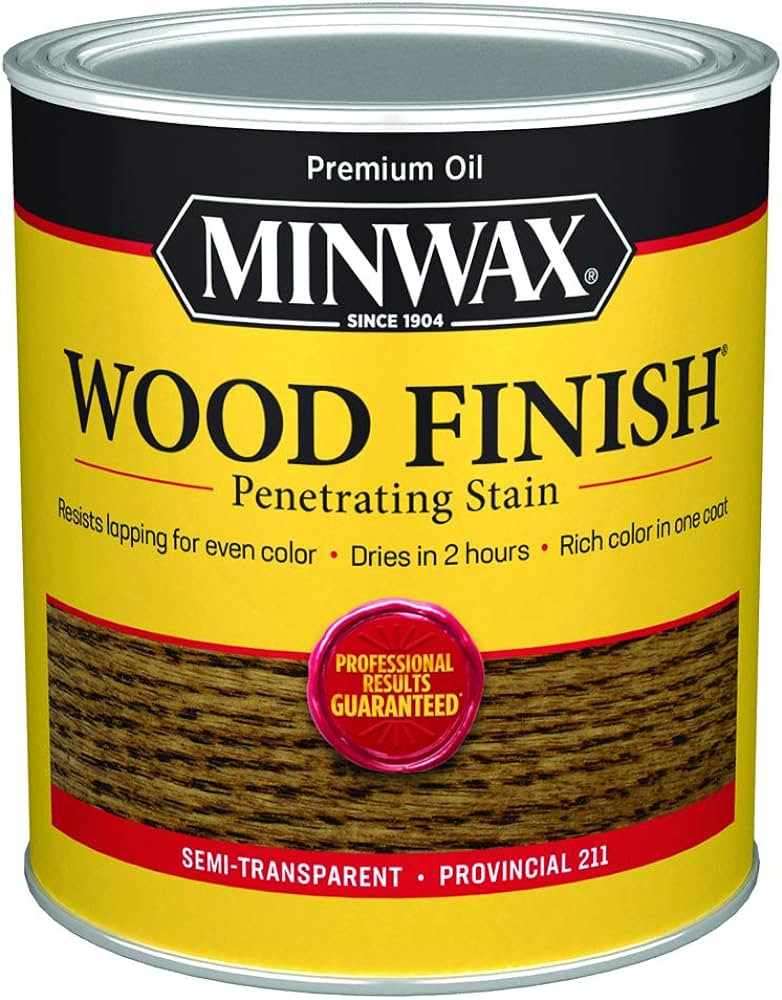 qt Minwax 70002 Provincial Wood Finish Oil-Based Wood Stain | Amazon (US)