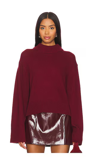 Yvonne Sweater in Oxblood | Revolve Clothing (Global)