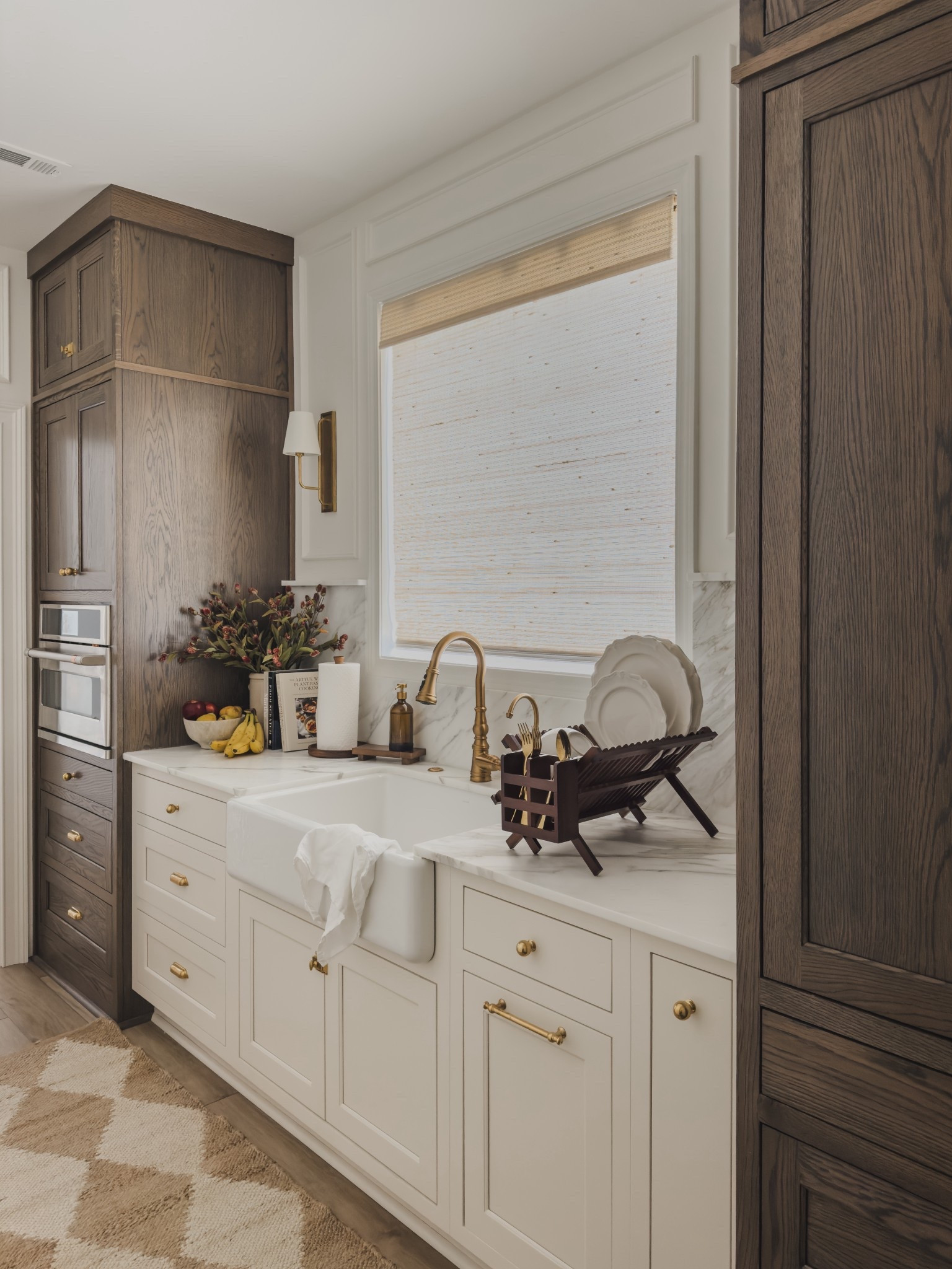 Recent prep kitchen views in my home! I recently placed this pretty dishwasher rack to add an aesthetic yet functional piece to this area of my home!

Home finds, prep kitchen, neutral home inspo, fall refresh, rich wood tones, brass detail, cream cabinets, roman shades, brass wall sconce, linen detail, TwoPages, found it on Amazon, Amazon Home, Rejuvenation, neutral rug runner, Rugs USA, faucet details, scalloped plate, Cafe, smart oven, fall florals, One Kings Lane, kitchen details, neutral fall inspo, shop the look!

#LTKHome #LTKStyleTip #LTKSeasonal