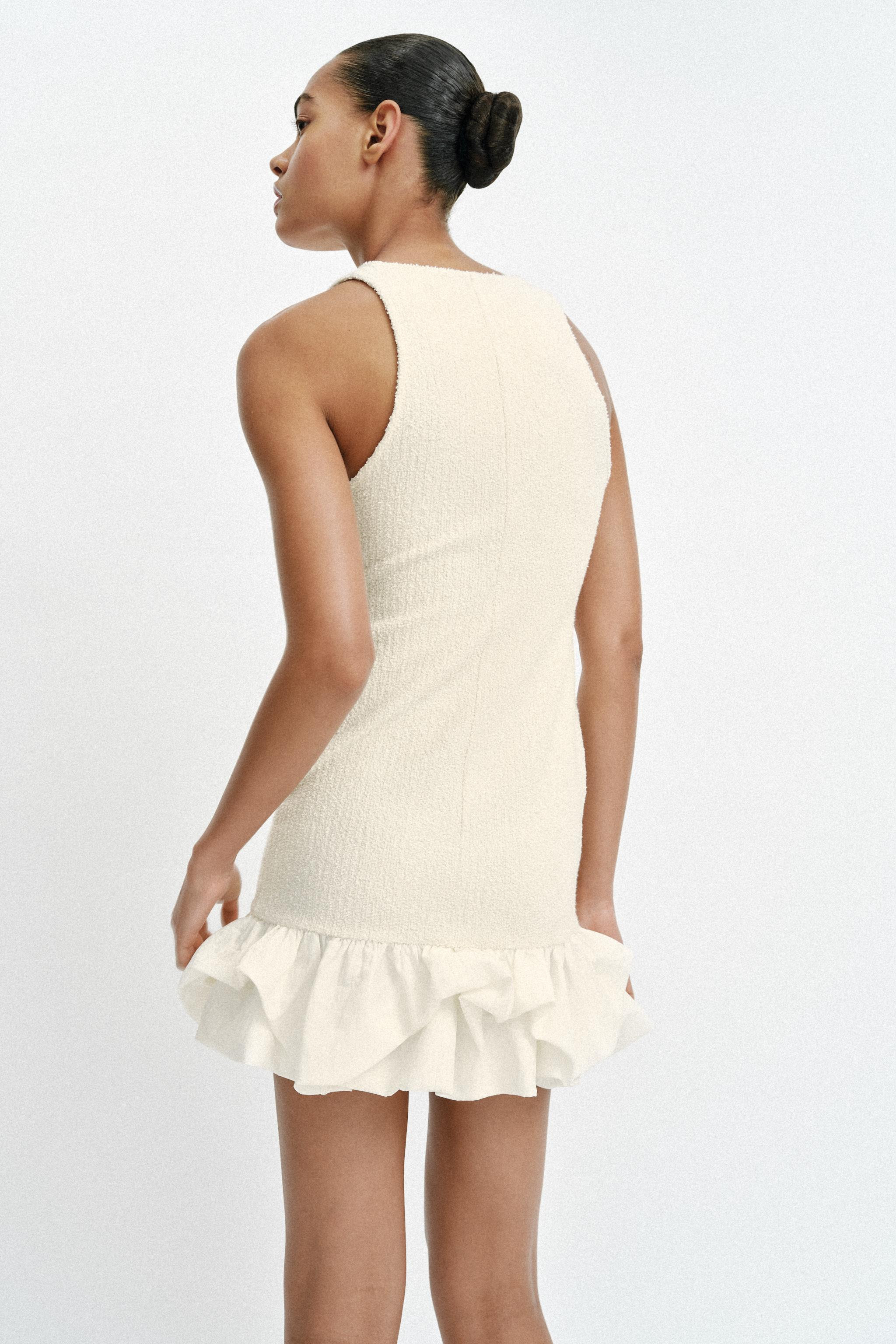 BOUCLÉ COMBINATION DRESS | Zara UK