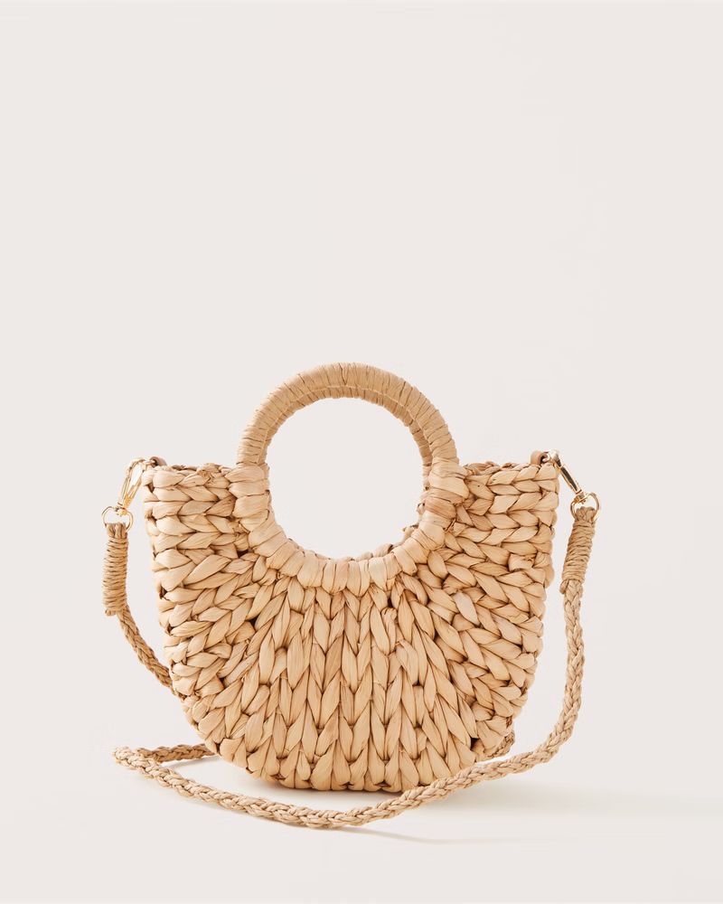 Women's Straw Basket Bag | Women's Accessories | Abercrombie.com | Abercrombie & Fitch (US)