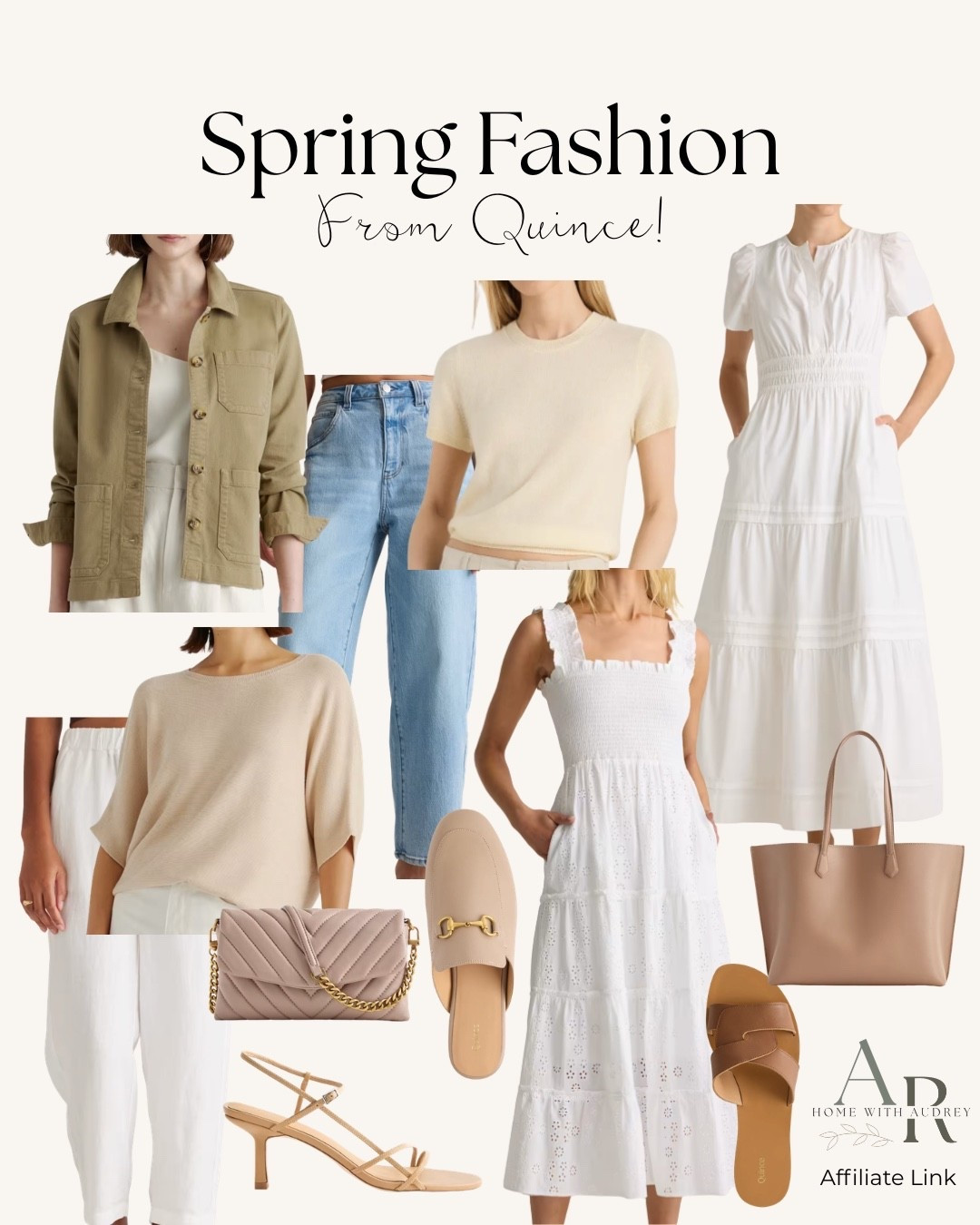 Spring fashion finds from Quince! I love how effortless yet curated all of their pieces look and feel! From spring and summer dresses to jeans and accessories, Quince has it! 

#LTKSeasonal #LTKPetite #LTKootd