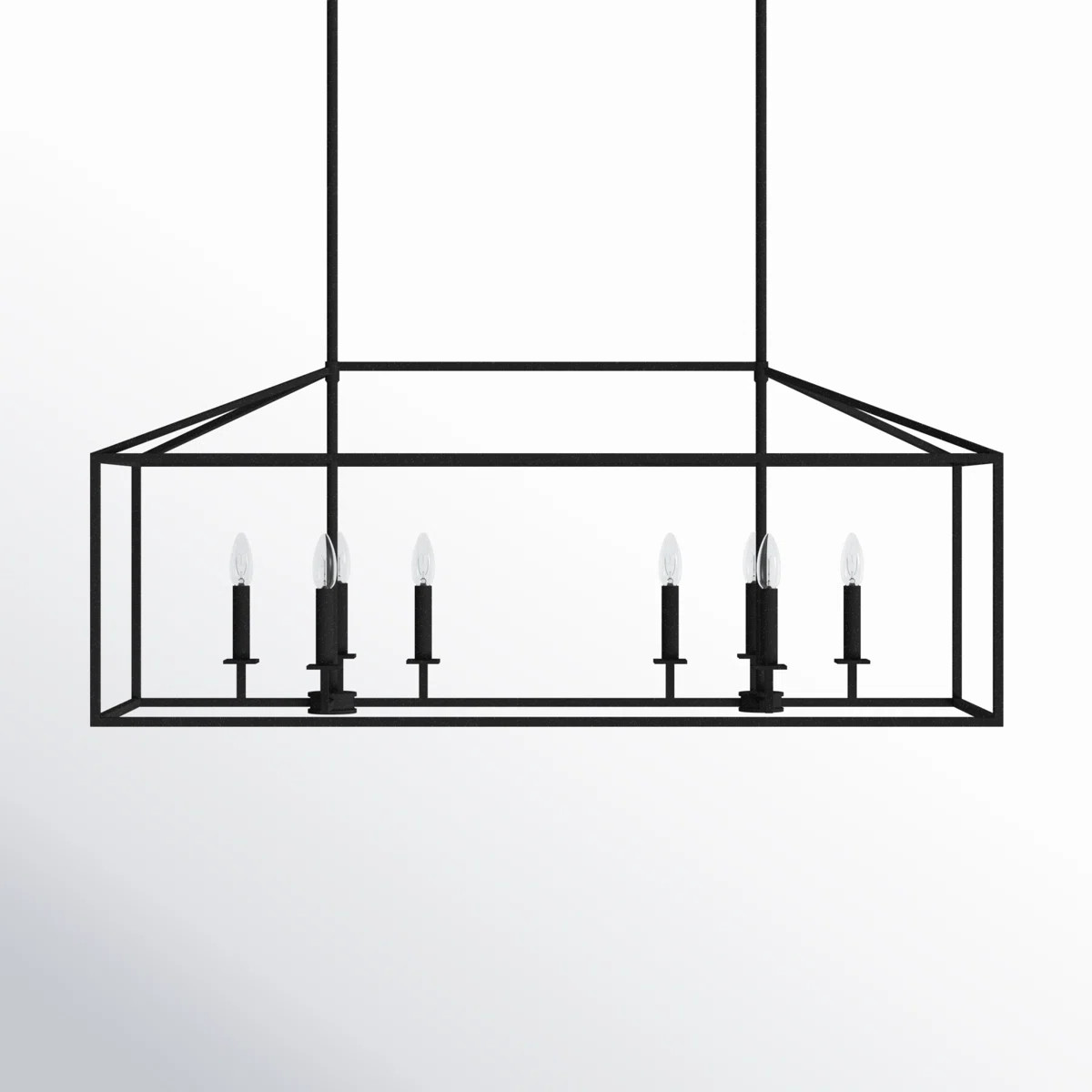 Ellis 8-Light Dimmable Metal Linear Chandelier | Wayfair North America
