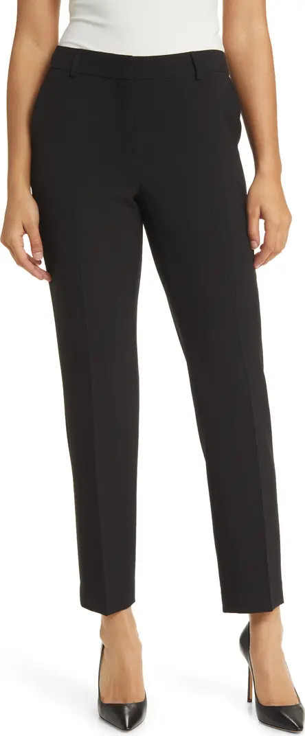 Anne Klein Creased Straight Leg Pants | Nordstrom | Nordstrom