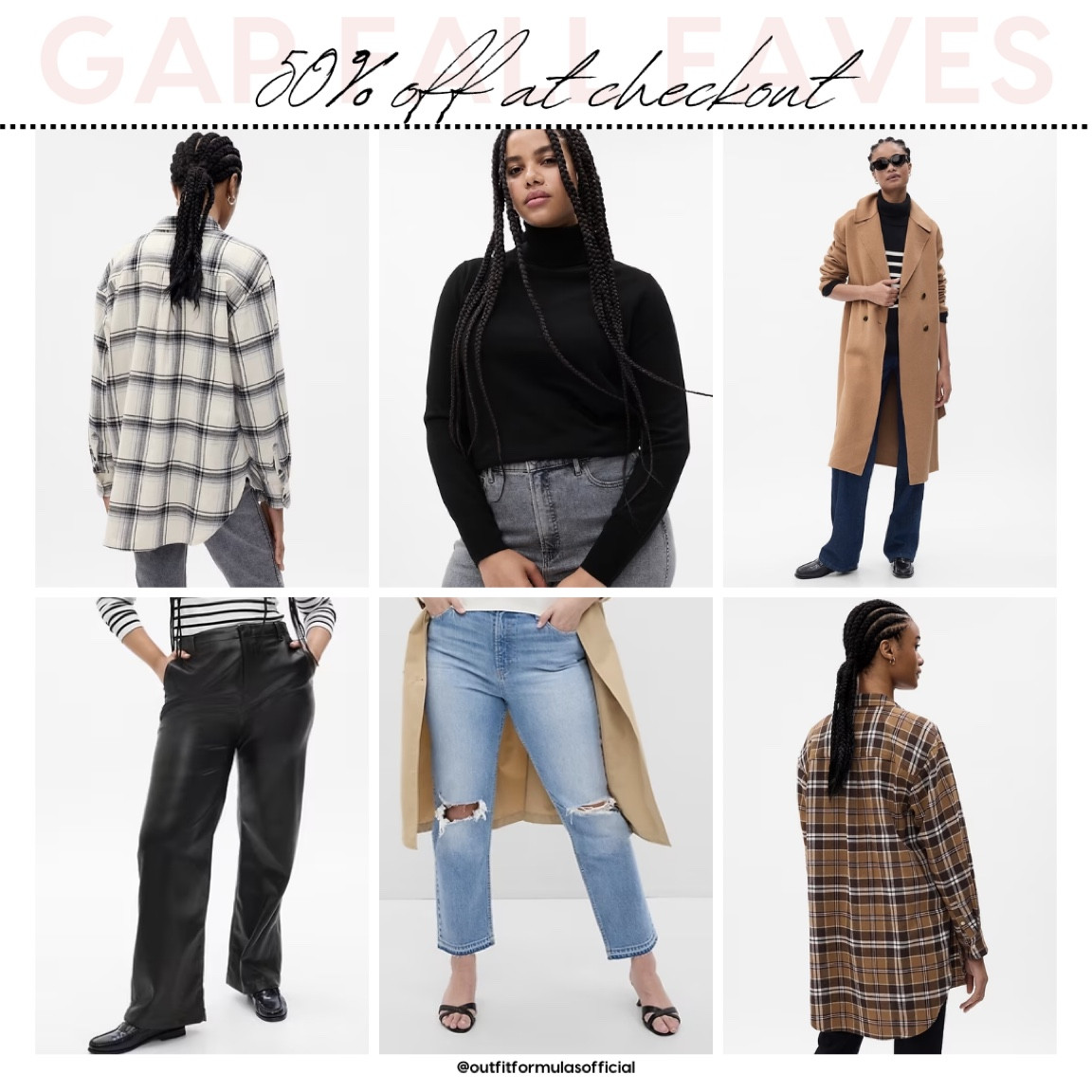 🚨Sale Alert - 50% off at checkout at GAP… we’ve rounded up our fall faves from plaid flannel shirts to classic 90s straight jeans you’ll love. #outfitformulas 

#LTKfindsunder50 #LTKsalealert #LTKfindsunder100