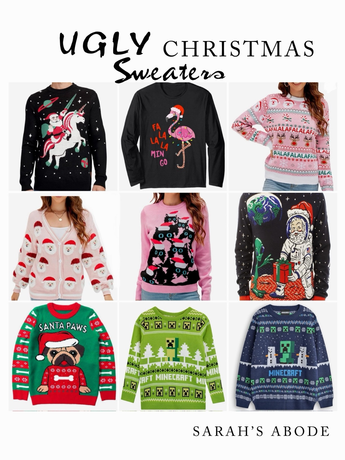 Ugly Christmas sweaters for entire the family!! Retro Christmas!
Boy sweater. Men’s sweater. Women’s sweater. Girls sweater. 

#LTKHoliday #LTKSeasonal #LTKFamily