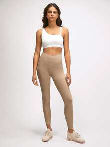 GLOWMODE FeatherFit™ Crossover Leggings | SHEIN