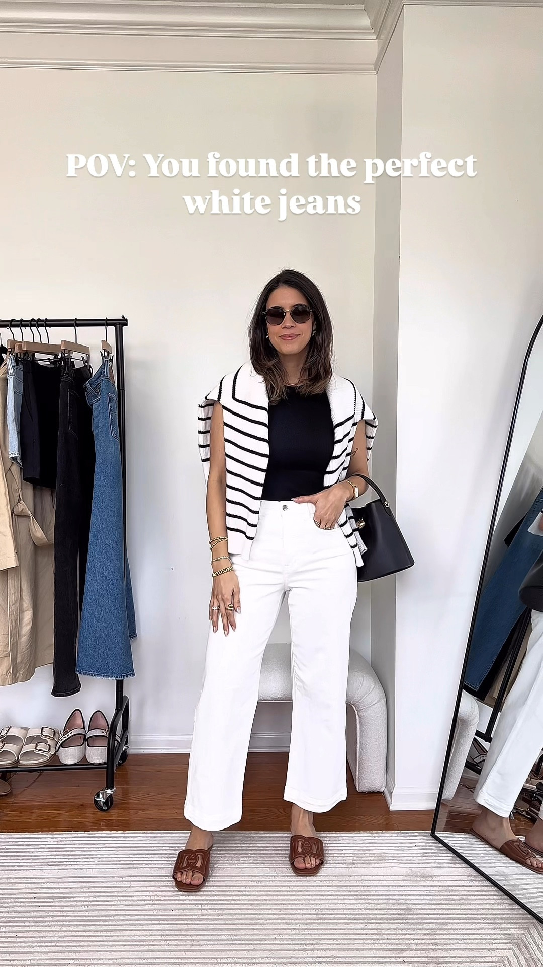 My favorite white jeans for spring and summer 
Run TTS

#LTKxMadewell #LTKSaleAlert #LTKStyleTip