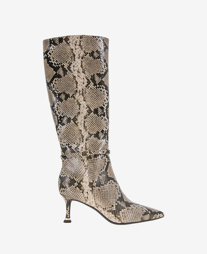 Kenneth Cole | Utah Leather Boot in TAUPE SNAKE | Kenneth Cole