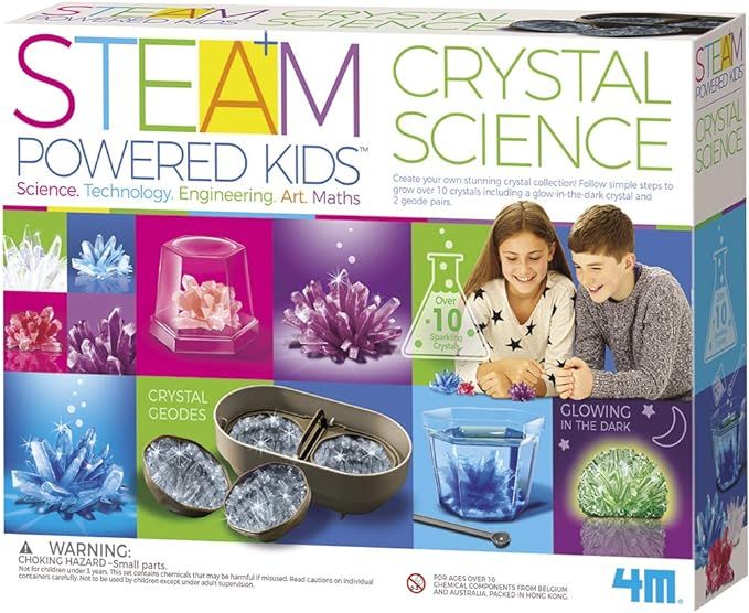 4M Deluxe Crystal Growing Combo Steam Science Kit - DIY Geology, Chemistry, Art, STEM Toys Gift f... | Amazon (US)