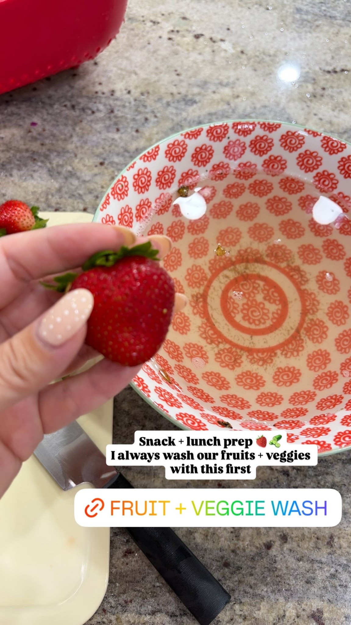 Snack + lunch prep 🍓🥒
I always wash our fruits + veggies with this first

#LTKmomlife #LTKfoodie #LTKdayinmylife