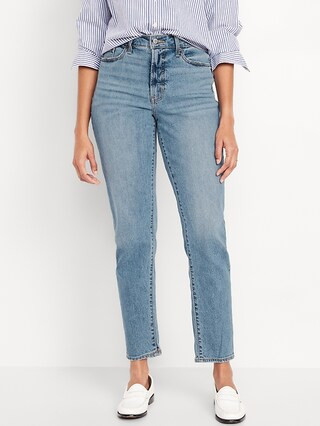 Curvy High-Waisted OG Straight Ankle Jeans | Old Navy (US)