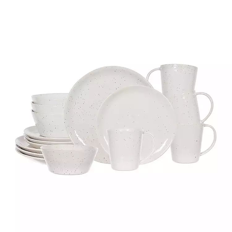 Cream Speckle Simple Things 16-pc. Dinnerware Set | Kirkland's Home