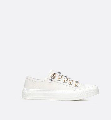 Walk'n'Dior Sneaker White Canvas - Shoes - Women's Fashion | DIOR | Dior Beauty (US)