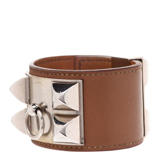 HERMES

Barenia Collier de Chien CDC Bracelet S Fauve | Fashionphile