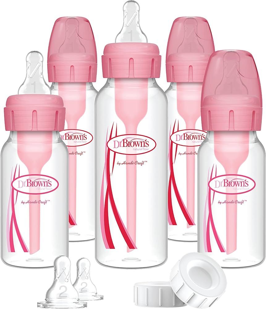 Dr. Brown's Options Feeding Bottles Gift Set in Pink | Amazon (US)