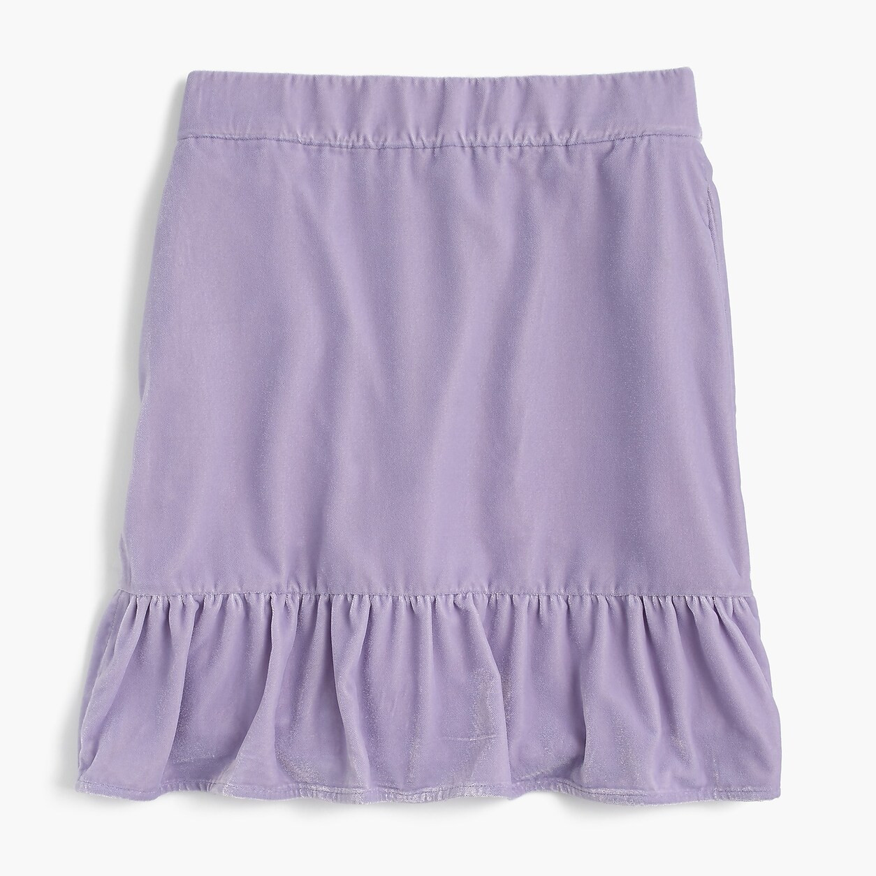 Peplum velvet skirt | J. Crew US