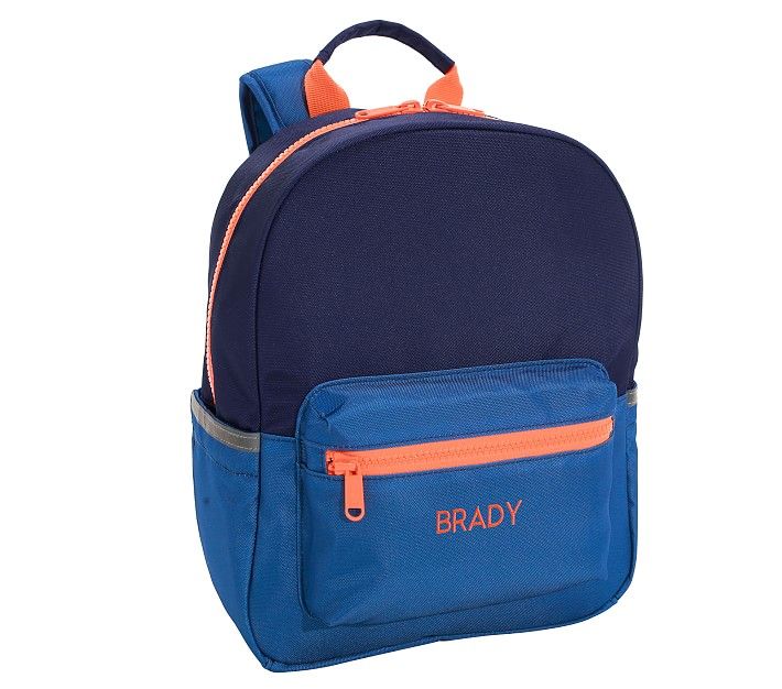 Blue/Navy/Orange, Astor Mini Backpack | Pottery Barn Kids