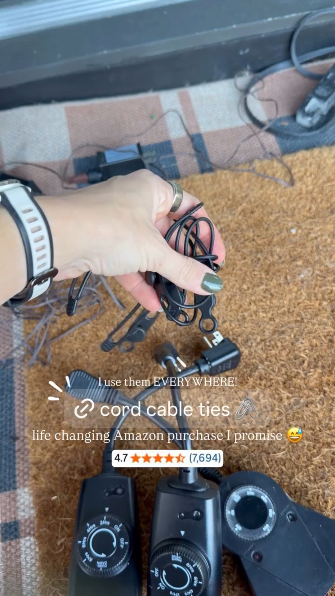 Cord organization ties — life changing Amazon purchase I promise 😅 I use them EVERYWHERE! 



#LTKFindsUnder100 #LTKFindsUnder50 #LTKHome