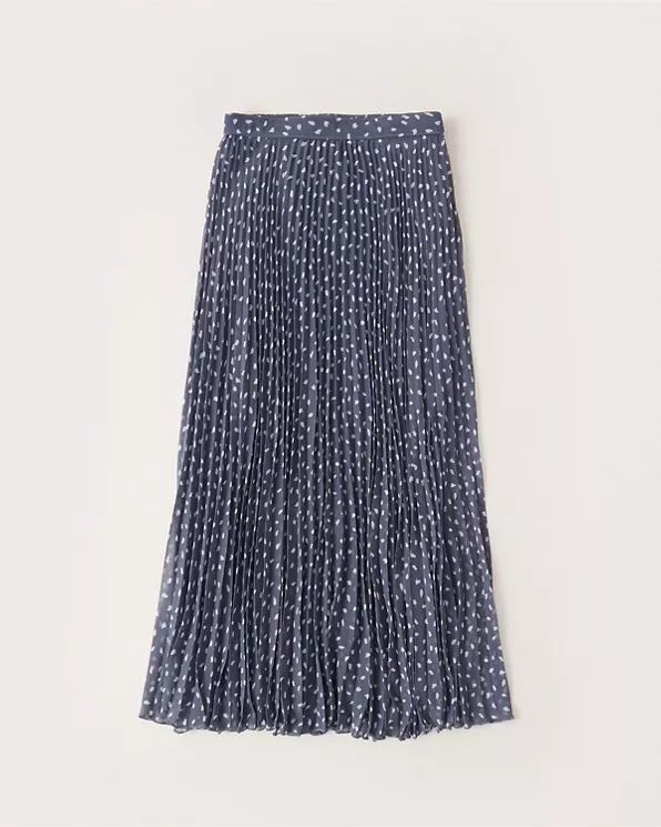 Women's Pleated Chiffon Midi Skirt | Women's Bottoms | Abercrombie.com | Abercrombie & Fitch (US)