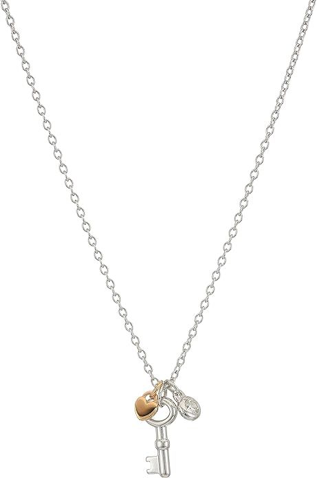 Fossil Women's Sterling Silver Pendant Chain Necklace | Amazon (US)