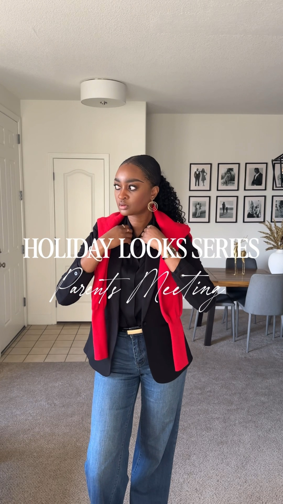 HOLIDAY LOOKS SERIES : Yesterday I had a parents meeting at Zoyah’s school and I paired my latest favorite pieces from @sophiegraceshop .The black grace shirt and black Sloane blazers are so versatile that you can pair them with so many other pieces. This time I paired them with high waisted wide legs jeans. This looks is great for casual Friday and/or casual get together. 

Use my code “CC20” for 20% off your first purchase. 



#LTKTall #LTKSaleAlert #LTKHoliday