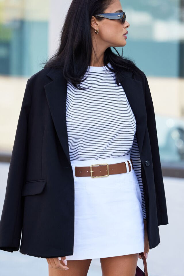 Adeline Single Breasted Blazer | Dynamite Clothing