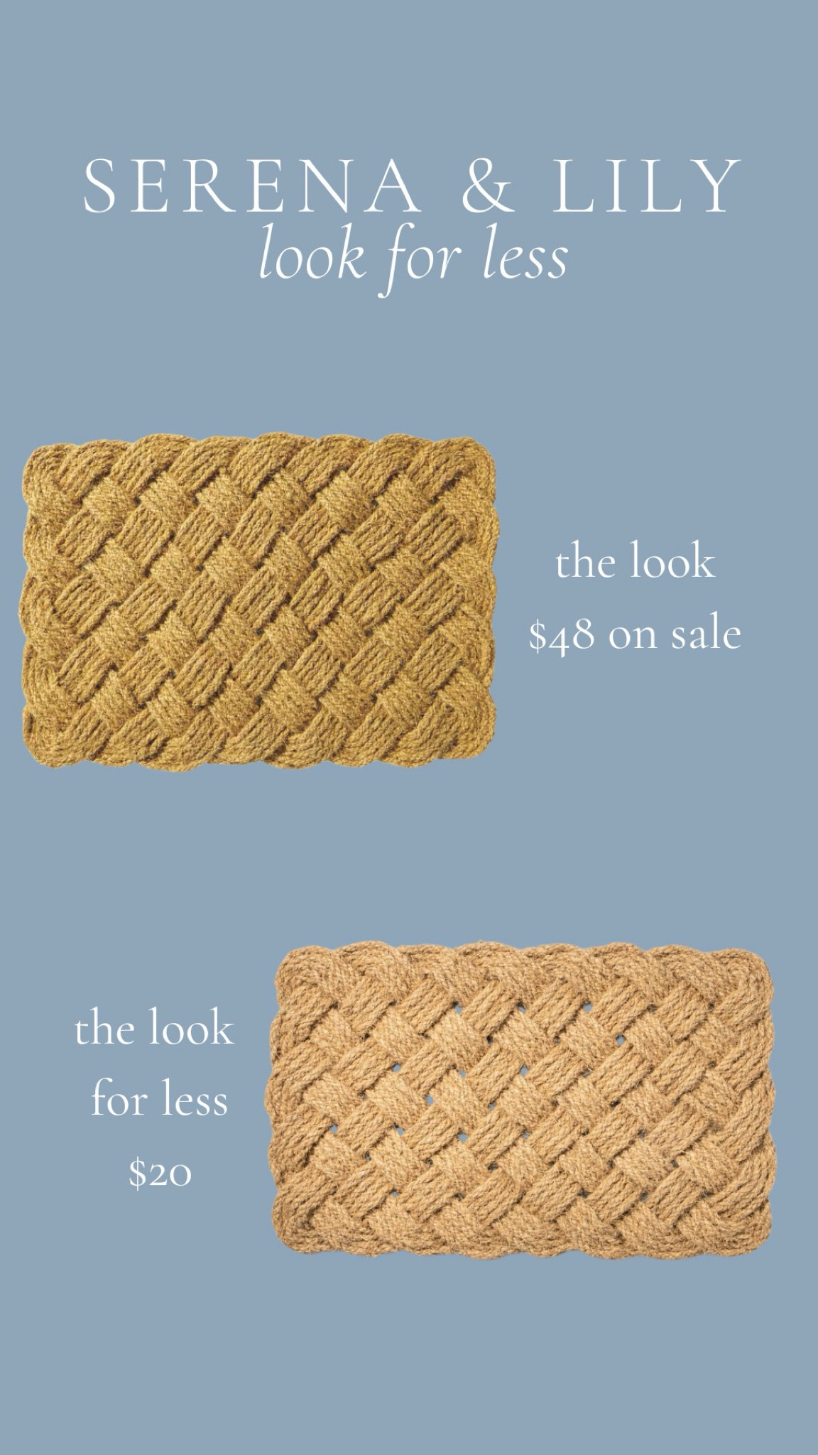 Which will you get?

#knotdoormat
#coastalvibe
#doormat

#LTKsalealert #LTKhome #LTKstyletip
