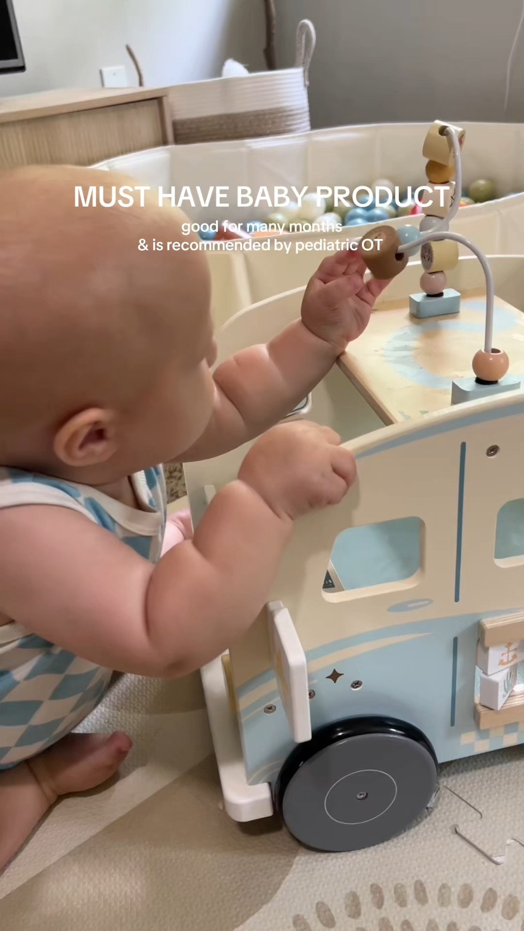 perfect push walker to help promote walking and kneeling play 

#LTKKids #LTKBaby #LTKFamily