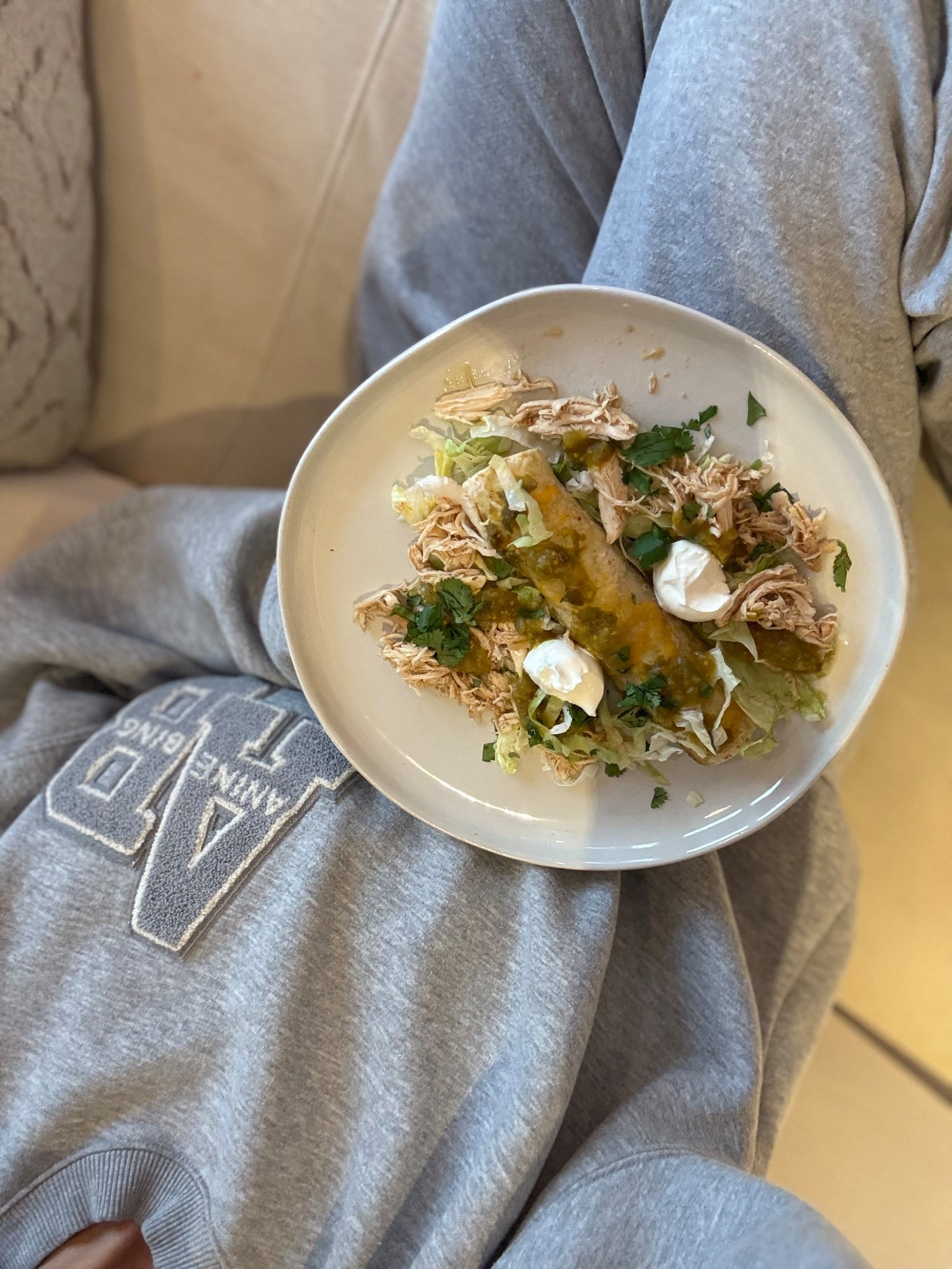 Easy enchiladas with my favorite clean ingredient tortillas by Vista Hermosa. I love Siete enchilada sauce and taco seasoning. Paired with a gray lounge set and I am happy.

#LTKfoodie #LTKmomlife #LTKActive