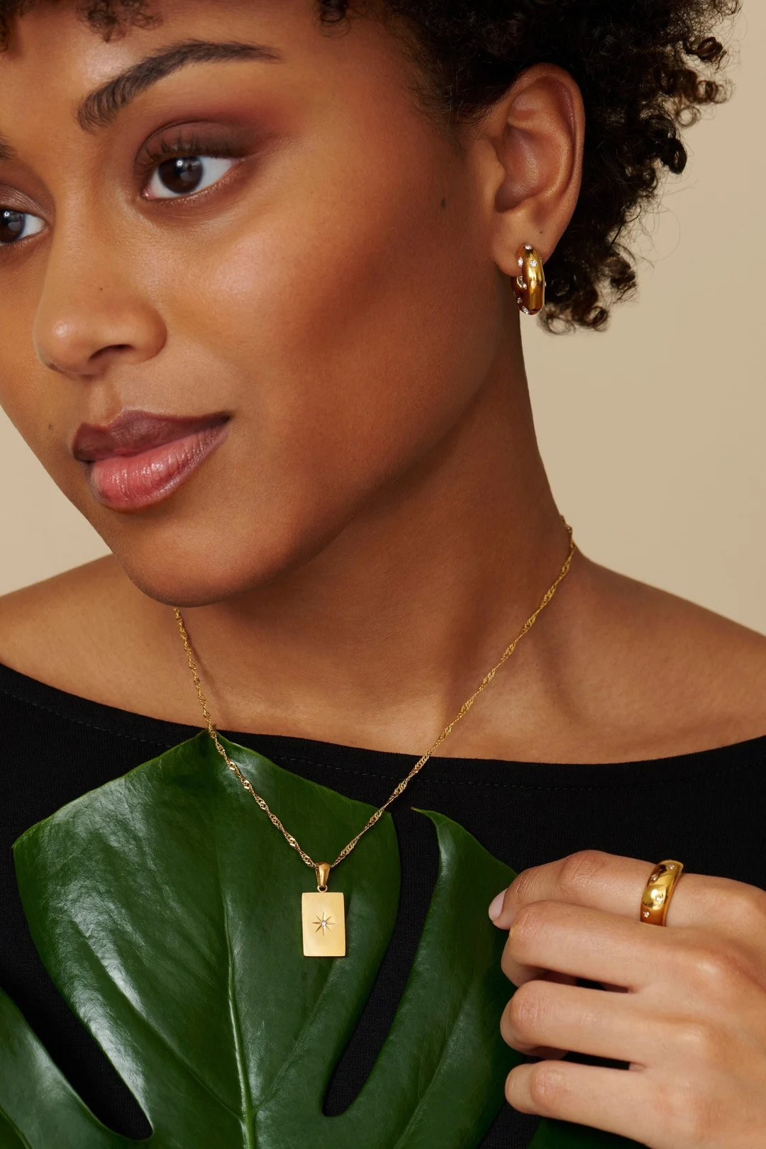 Starburst Necklace  Dainty Necklace  Gold Rectangle Necklace - Etsy | Etsy (US)