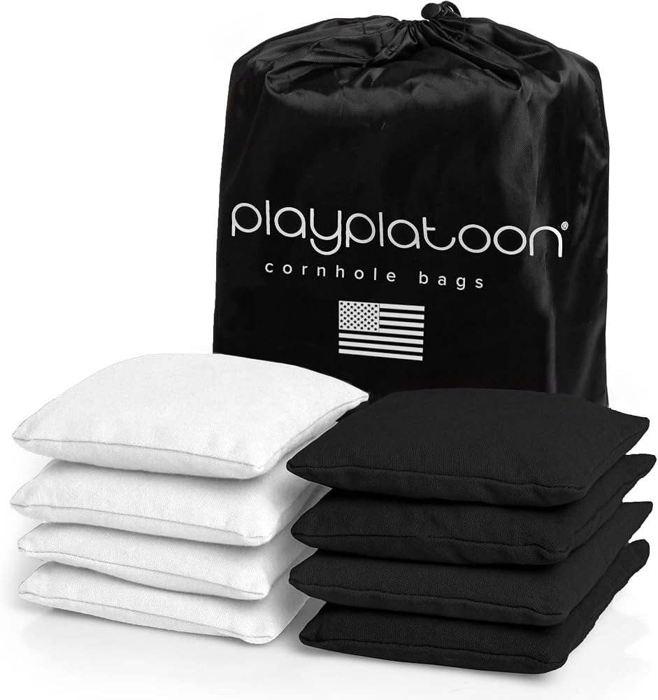 Play Platoon Cornhole Bags Weather Resistant- Set of 8 Regulation Bean Bags for Tossing- Official... | Amazon (US)