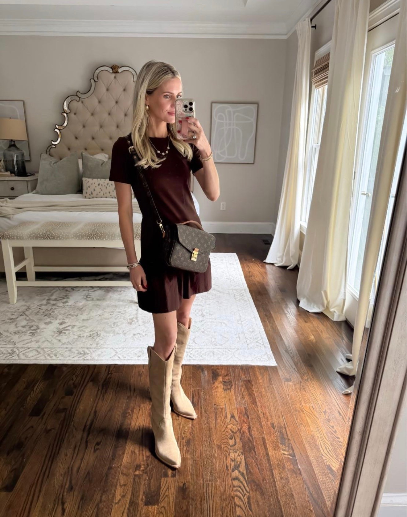 This brown cotton dress is perfect for the fall season. I'm wearing an XS! Throw on a blazer or sweater on top to add to the look. 

Fall Dresses
Boots
Transitional Wardrobe
 

 

#LTKSeasonal #LTKStyleTip

#LTKootd #LTKSeasonal