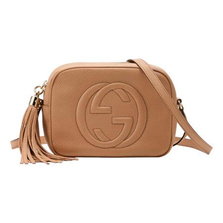 New Gucci Soho Disco Beige Leather Small camera Crossbody bag 308364 | Walmart (US)
