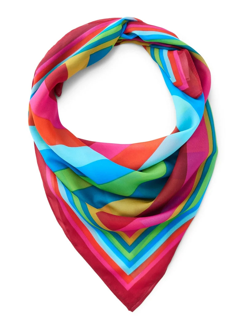 Time and Tru Women's Multicolor Stripe Scarf | Walmart (US)