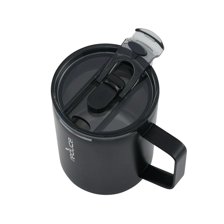 Reduce Vacuum Insulated Stainless Steel Hot1 Mug with Lid and Handle, Black, 14 oz. - Walmart.com | Walmart (US)