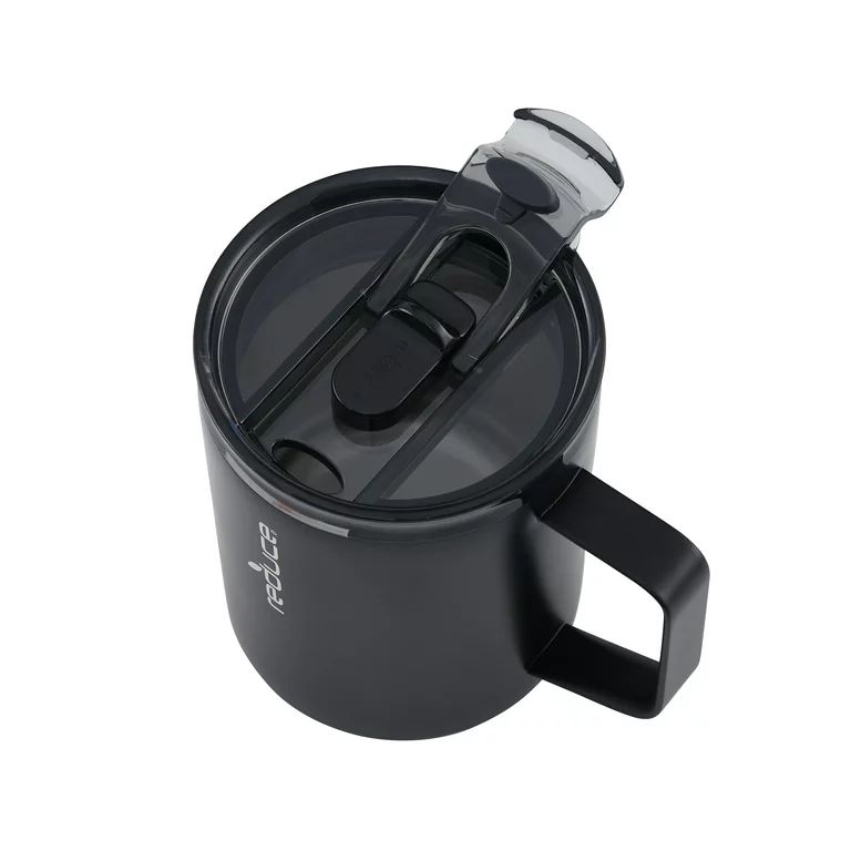 Reduce Vacuum Insulated Stainless Steel Hot1 Mug with Lid and Handle, Black, 14 oz. - Walmart.com | Walmart (US)